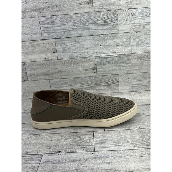 Olukai Pehuea Mesh Slip On Sneakers Olive Green Womens‎ Size 6.5 - Picture 8 of 12